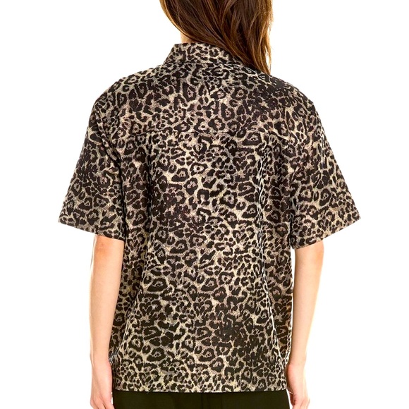 AllSaints Jemi Shirt - NWT - Sz. UK 16 - US 12 Golden Leopard ๐๐๐๐๐๐๐๐๐ - Picture 10 of 13